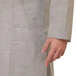 Exotic India Men Thread Work Pure Cotton Straight Kurta with Pyjama image 2