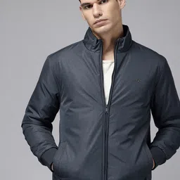 ColorPlus Mock Collar Padded Bomber Jacket-picture-29