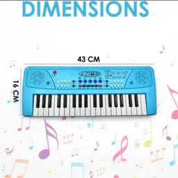 just97 Keyboard Piano, 37 Keys Piano Keyboard for Kids P19 Key Piano Keyboard with Mic & Charger BLU19 Analog Portable Keyboard image 2