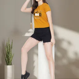 Tromko Women Typography 3 Printed Applique T-shirt image 3