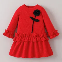 Hopscotch Floral Print A-Line Dress-picture-38