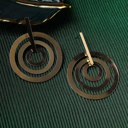 DressBerry Gold-Plated Contemporary Drop Earrings-picture-38