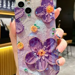 CASE CREATION Floral Printed iPhone 15 Pro Max Back Case Mobile Accessories-picture-46