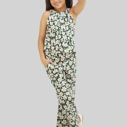 BEING NAUGHTY Girls Printed Round Neck Top With Trousers-picture-46