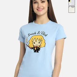 Dreambe Women Pack Of 3 Graphic Printed Cotton T-shirt-picture-21