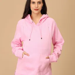 The Mom Store Women Hooded Maternity Sweatshirt-picture-5