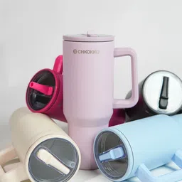 CHKOKKO Lavender & Silver-Toned Single Stainless Steel Solid Water Bottle-picture-22