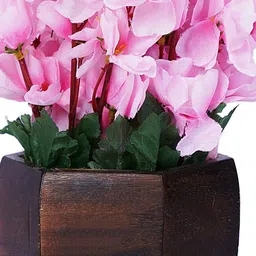 Dekorly Pink Plastic Artificial Flowers & Plants Without Pot image 4