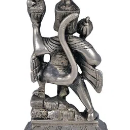 JY Silver-Toned Religious Idol Showpiece image 3