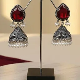 M Mod Con Geometric Jhumkas Earrings-image-11