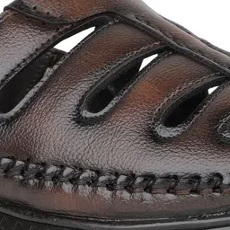 ATESBER by Inc.5 Men Leather Comfort Slip-On Sandals image 3