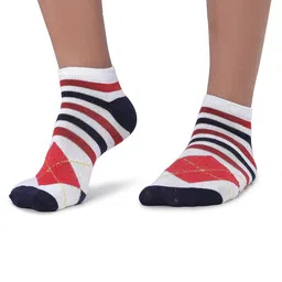 MJE Men Pack Of 5 Patterned Ankle Length Socks image 5