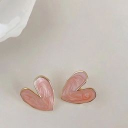 VAGHBHATT Heart Shaped Studs Earrings-picture-9