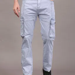 COY Men Comfort Relaxed Fit Mid-Rise Mildly Distressed Heavy Fade Stretchable Jeans-picture-25