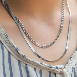 MYKI Silver-Plated Layered Necklace image 4