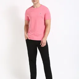 Tommy Hilfiger Men Solid Slim Fit T-shirt image 3