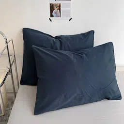 JC HOME Grey & Navy Blue AC Room Double Extra Large Bedding Set image 2