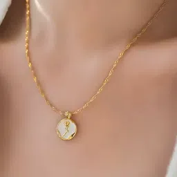 Bauble Cluster Gold-Plated Circular Pendants with Chains image 2