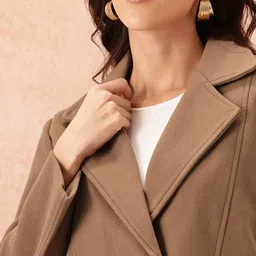 all about you Notched Lapel Collar Crop Tailored Jacket image 4