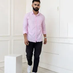 SURHI Men Relaxed Semi Sheer Casual Shirt image 4