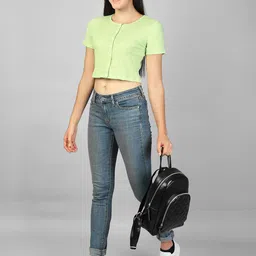 Label nyc apparel Women Ribbed Crop Top-image-21