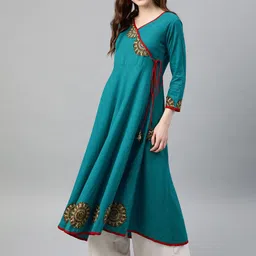 KALINI Women Patchwork Anarkali Kurta-picture-11