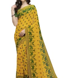 Moda Rapido Floral Printed Saree image 5