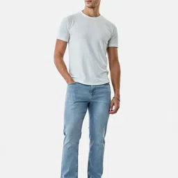 Snitch Men Straight Fit Mid-Rise Light Fade Stretchable Jeans image 4