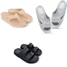 Feel alive Men Set of 3 Lightweight Slip-On Flip Flops-picture-26