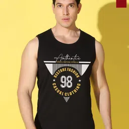 WOOSTRO Men Pack of 2 Typography Printed Round Neck Cotton Slim Fit T-shirts-picture-13