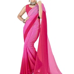 Moda Rapido Women Ombre Saree With Blouse Piece image 2