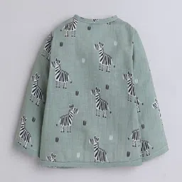 Polka Tots Infants Pack Of 3 Printed Cotton Jhabla PTFV-10259 image 2