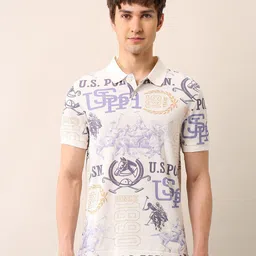 U.S. Polo Assn. Denim Co. Men Brand Logo Printed Polo Collar T-shirt-picture-30