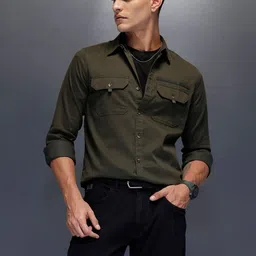 WROGN Men Slim Fit Casual Shirt-picture-10