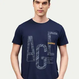 MOUNTAIN COLOURS Typography Printed Cotton Regular Fit T-shirt-picture-19