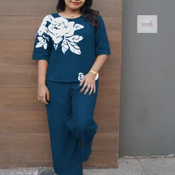 Naida Printed Top & Trousers Co-Ords Set image 2