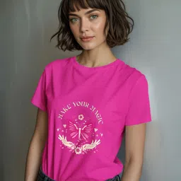 GRACE & JACK Typography Printed Round Neck Short Sleeves Regular Fit T-Shirt-picture-35