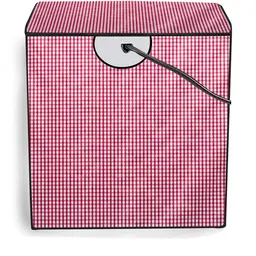 The Furnishing Tree Washing Machine Cover Pin Check Pattern Pink Compatible for Whirlpool 9.5 Kg Se image 4