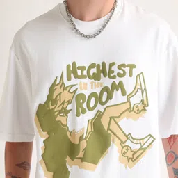 LAUREN ADAMS Men Printed Applique T-shirt image 5