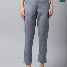 Valles365 by S.C. Women Pack Of 2 Regular Fit Mid-Rise Wool Trousers-image-90