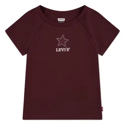 Levis Girls Brand Logo Printed Round Neck T-shirt-image-19
