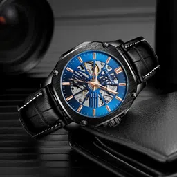 FORSINING Men Dial & Leather Straps Analogue Automatic Motion Powered Watch TWW_WRG8182M3B3 image 3