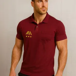 3Colors Men Brand Logo Polo Collar Pockets T-shirt-picture-39