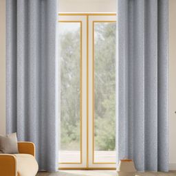 haus & kinder Willow Breeze Blue & White 2 Pieces Embroidered Room Darkening Door Curtain-picture-15