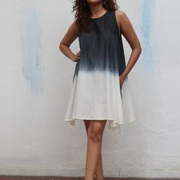 Chidiyaa Tie and Dye Dyed A-Line Dress-picture-21