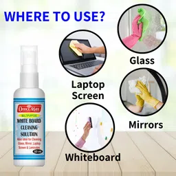 soni officemate Whiteboard marker Starter Kit-Duster 1Pc,50ml Cleaning Solution,( pack of 3 ) 50 ml Marker Refill image 5