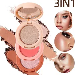 bigbalist 3 in 1 Cutest Blush & Highlighter Kit image 3