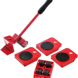 wishland Heavy Furniture Lifter Mover Shifter Hand Tool (Red,Capacity 150 KG) Industrial Furniture Caster-picture-14
