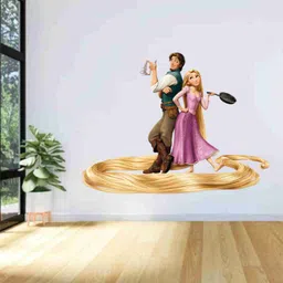 skyolla 59 cm Rapunzel Wall Sticker – Self Adhesive Vinyl Décor for Kids’ Room, Nursery Room Self Adhesive Sticker image 5
