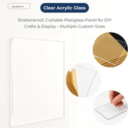 riya enterprise Cut to Size Plexiglass Clear Cast Acrylic Sheets_6X6,2MM-3PCS 6 inch Acrylic Sheet-picture-45